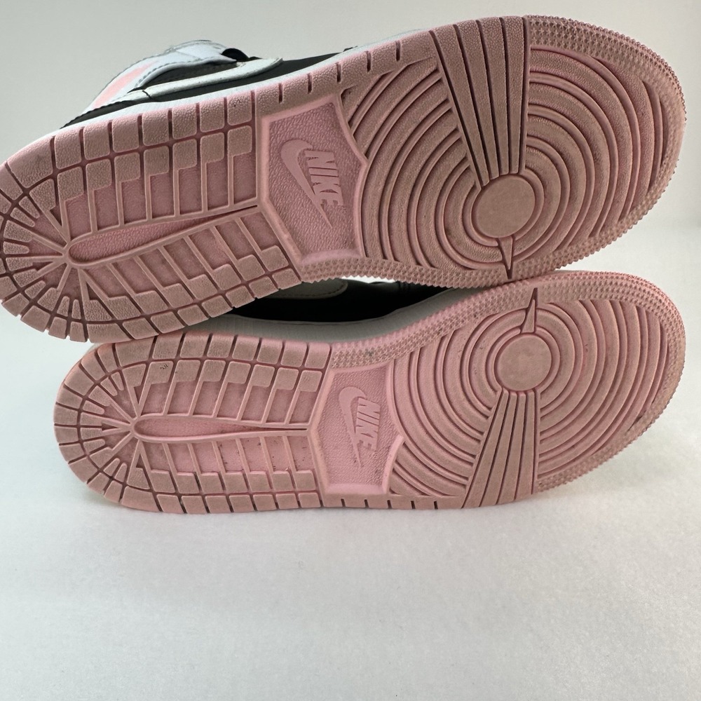 Air Jordan 1 Mid GS 5Y Black White Arctic Punch Pink 555112-061 Sneakers - Picture 12 of 16